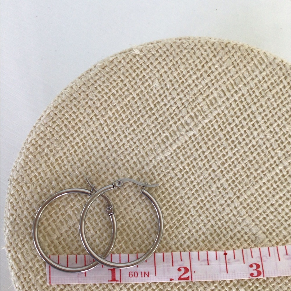 Elegant Silver Hoop Earrings